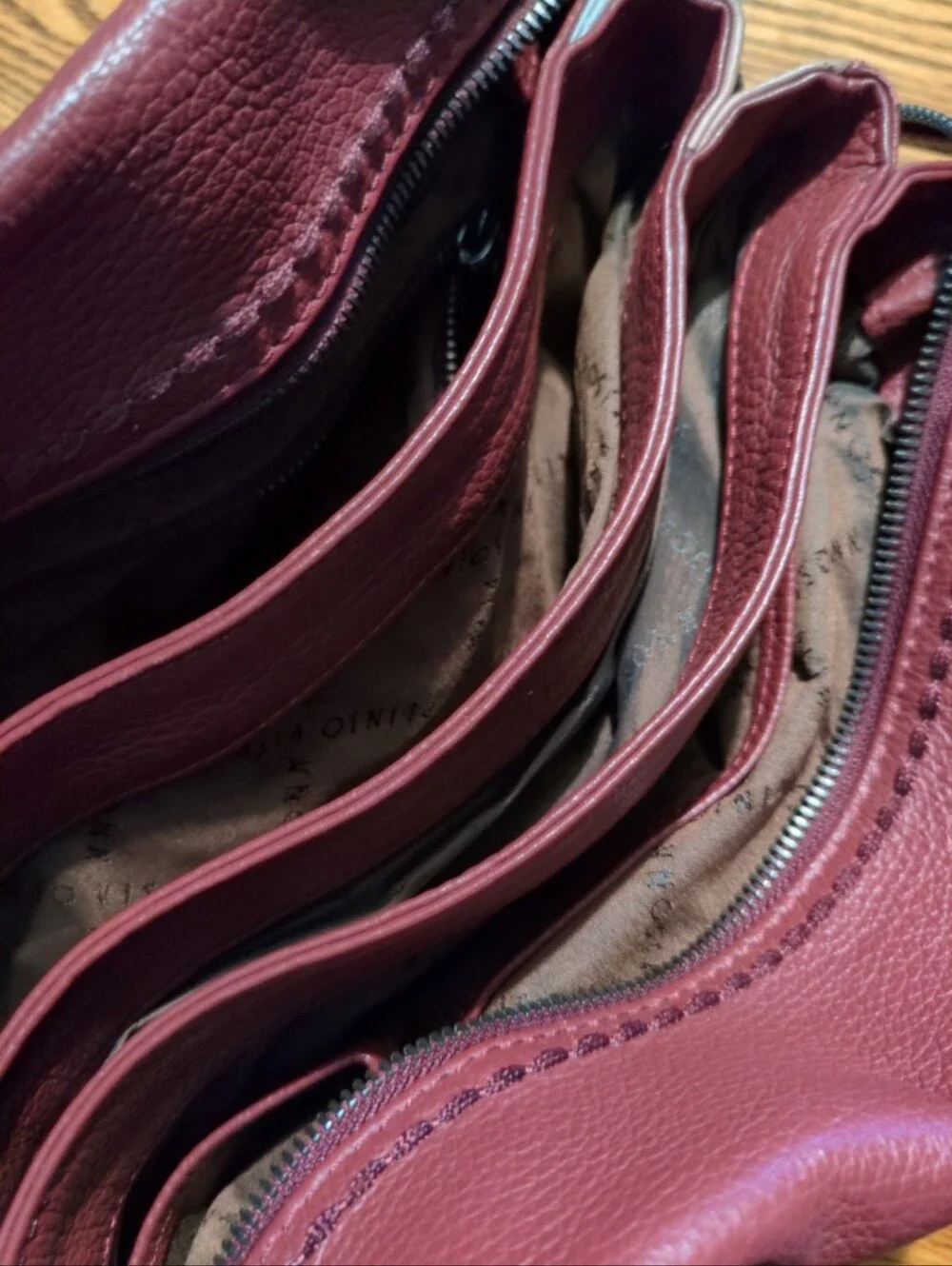 Plinio visona leather handbag